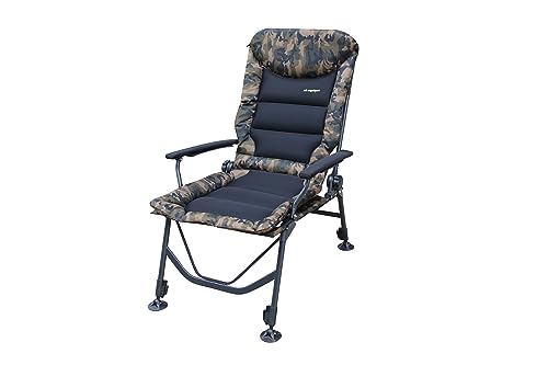 Foto von MK-Angelsport Angelstuhl XXXL Kingsize Big Boy belastbar bis 150kg, bequemer Carp Chair Campingstuhl Karpfenstuhl Stuhl Outdoor, Aluminium