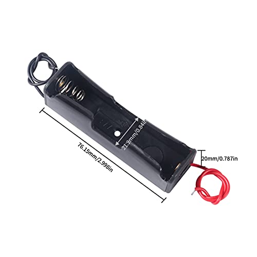 12Pcs 18650 Battery Holder Bundle With Wire 18650 Battery Holder Case 3.7V, 1/2/3/4 X 3.7V Series Diy Battery Storage Boxes, 1/2/3/4 Slots Black Plastic Batteries Case For 18650 Battery #TOP2