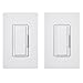 Lutron Maestro Dimmer Switch with Companion Dimmer, 600-Watt Incandescent, Single-Pole/3-Way, MAW-603RH-WH, White