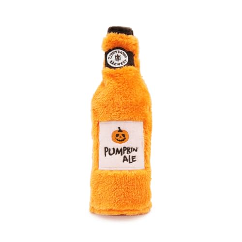 ZippyPaws Halloween Happy Hour Crusherz Pumpkin Ale Dog Toy