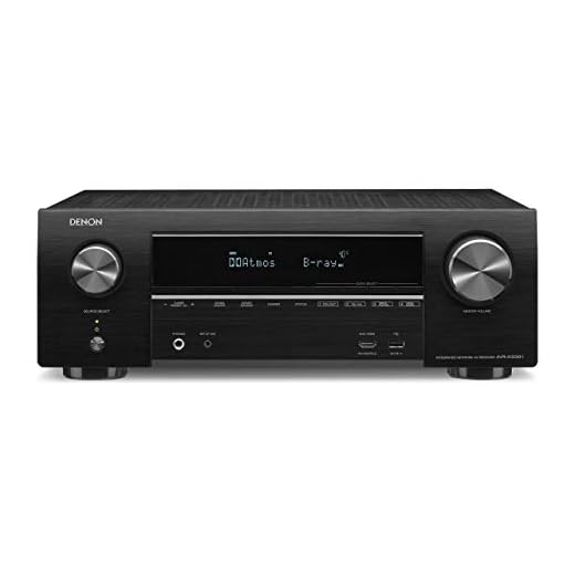 Denon AVRX1500H 7.2-Kanal AV-Receiver (HEOS Integration, Amazon Alexa Steuerung, Dolby Vision Kompatibilität, Dolby Atmos, dtsX, WLAN, Bluetooth, Amazon Music, Spotify Connect, 140 Watt) Schwarz