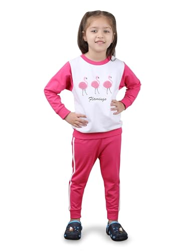 Image of POLKA TOTS 100% Cotton Co-Ord Joggers for Kids | Trendy Sweatshirt & Joggers Set | All Season Wear for Kids, Toddler & Newborn | Soft & Breathable Dress for Boys & Girls | from 6 Months to 8 Years