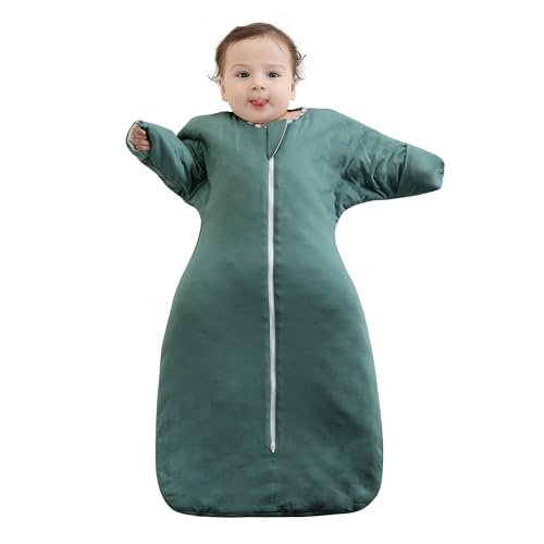 Image of PuppyPaws Baby Sleep Sack 2.5 TOG, Transitional Swaddle with Arms Up Length Sleeves and Mitten Cuffs, Sleep Sack 6-9 Months, Wearable Blanket Baby