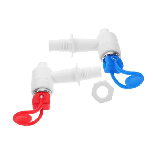 Housoutil 1 ペア ウォーターサーバーの注ぎ口 耐久性のある水栓 水差し 飲料ディスペンサータップ ウォーターディスペンサータップ プラスチック製の蛇口の交換 クーラー栓 プラスチック、鉄