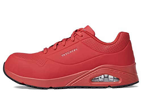 Image of Skechers Women's Work Uno Sr Deloney Shoe | Work, Slip-ins, Slip Resistant, Electrical Hazard, Air-Cooled Memory Foam, Heel Pillow, Bungee