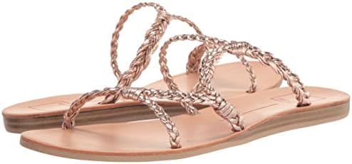 Dolce Vita Women's DION Flat Sandal, Rose Gold Metallic Stella, 9.5 | Image 6