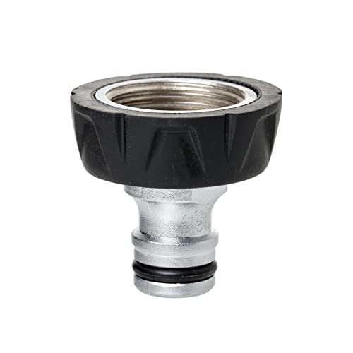 TATAY Female Tap Connector 3/4" Metal Soft, Aluminium, Universal Connector, Stainless and Corrosion Resistant