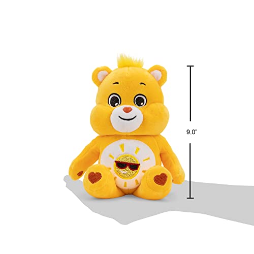 Care Bears 9\" Bean Plush (Glitter Belly) - Funshine Bear - Soft Huggable Material! - Thumbnail 2
