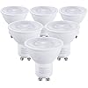 TORCHSTAR GU10 LED Bulb Dimmable, UL Listed, 50W Halogen Equivalent, 500LM, 3000K Warm White, 40 Beam Angle Spot Light Bulb for Recessed Lighting Track Lighting, Pack of 6