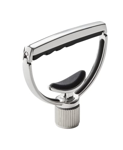 G7th Heritage – Capodastre pour guitare acoustique 12-cordes – Style 1 – Acier inoxydable poli à la main - Les Beatles, Paul McCartney, John Lennon, RIngo Starr, George Harrison G7th Heritage - Capodastre pour guitare acoustique 12-cordes - Style 1 - Acier inoxydable poli à la main