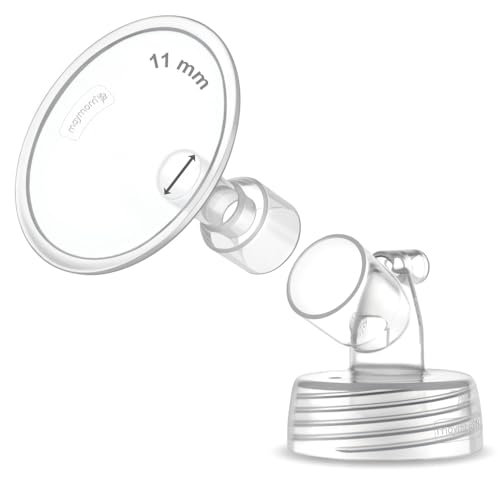 Image of 1X 11 mm Maymom Two-Piece Wide Neck Pump Parts for Spectra S1 /S2 Pumps; Incl Wide Mouth Flanges; Not Original Spectra Flange