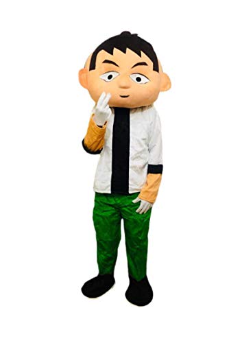 Bookmycostume Buy Ben 10 Cartoon Mascot Costume For Theme Birthday Party & Events | Adults | Full Size Adults - Fleece, Multicolor