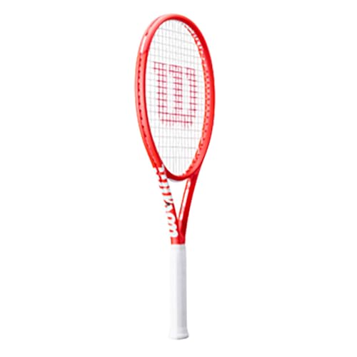 Wilson Clash 100L V3 Reverse Adult Performance Tennis Racket - Grip Size 2-4 1/4 Strung with Sensation 16 Natural at Mid Range Tension