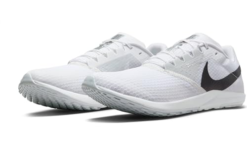 Nike Rival Waffle 6 Road and Cross-Country Racing Shoes (DX7998-100, White/Black-Pure Platinum) Size 112