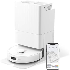 roborock Qrevo Robot Aspirador y fregasuelos, Funciones Automáticas de Vaciado, Lavado, Secado, Limpieza de la Base y Autorrellenado, Mapeo 3D, Potencia de succión de 5500 Pa Aspirador Robot