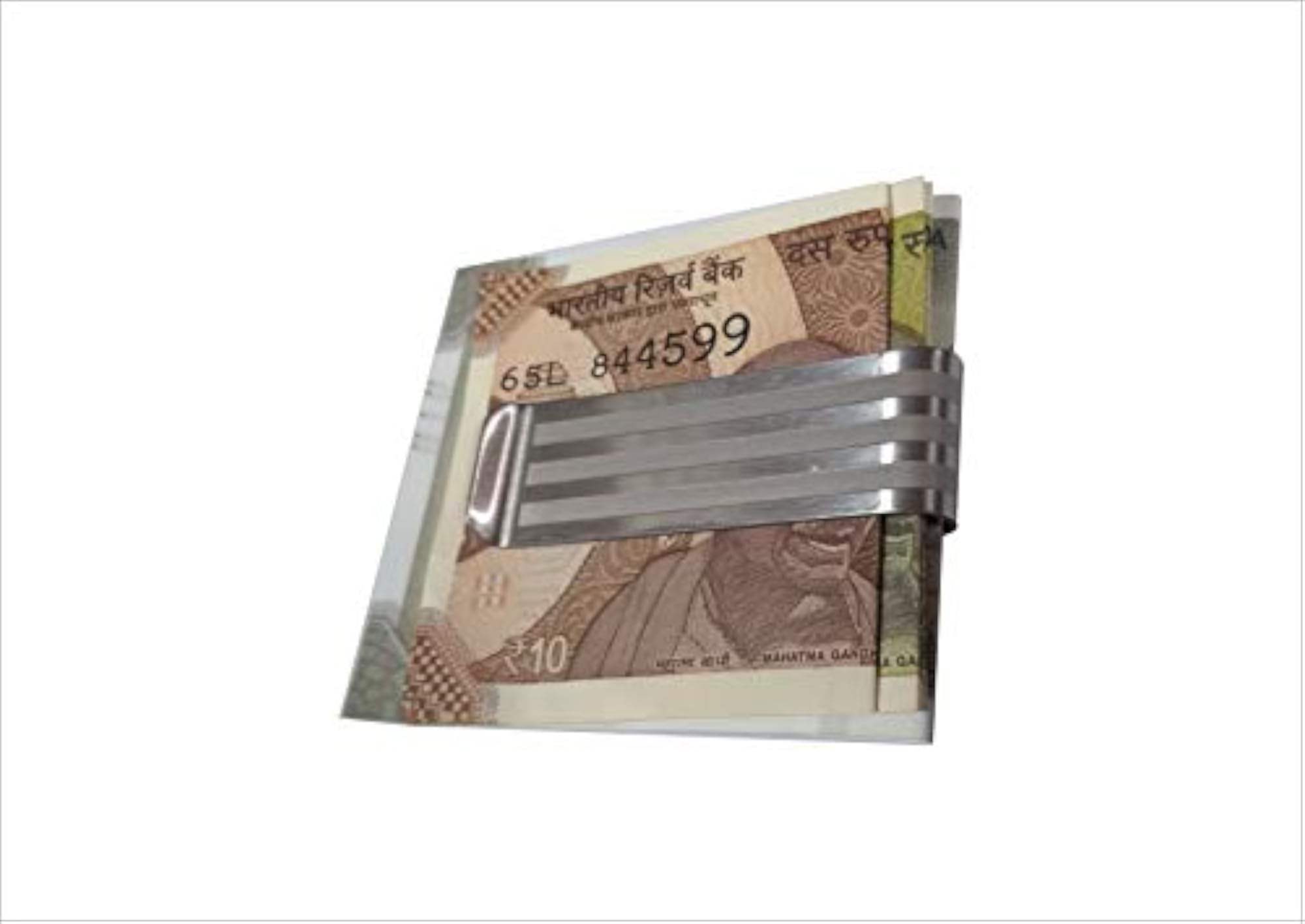 Stainless Steel Money Clip with Self Engraved Design