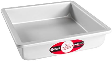 Fat Daddio's PSQ-882 Anodized Aluminum Square Cake Pan, 8 x 2 Inch