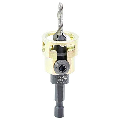 Amana Tool 55239 Kegelsenker mit Hartmetall-Spitze, verstellbar, mit Tiefenanschlag 3/8 Zoll Durchmesser x 49 Grad Cover