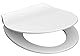 SCHÜTTE WC-Sitz SLIM mit Absenkautomatik und Schnellverschluss aus Duroplast, Toilettendeckel mit 175kg Belastbarkeit, Toilettensitz mit Brille, Klodeckel für WC, Klobrille Weiß