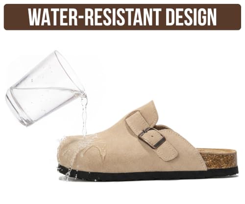 Image of Project Cloud Kids 100% Genuine Leather Non Slip Clogs with Cork Footbed