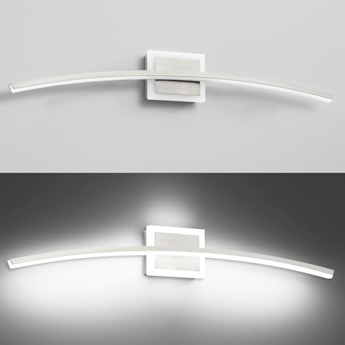 PRESDE 32inch LED Bathroom Light Fixtures Brushed Nickel Vanity Light Modern Bath Wall Lig - image 6