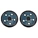 2pcs 5 Inch 5 Hole Rubber Sander Pad for Porter Cable 333/334 Random for Orbit Palm Sanders for Smooth Finishing in Home Renovation, Auto Detailing, Industrial Polishing