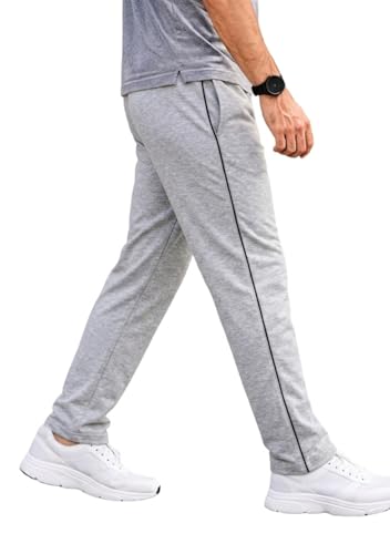 Image of Prince Sports Men's Cotton Track Pant | Comfortable Regular Fit Lower for Gym, Running, Sports & Casual Wear