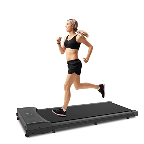 Under-Desk-Treadmill-Walking-Treadmill-2-in-1-for-HomeOffice-with-Remote-Control-Walking-Pad-Portable-Treadmill-Black