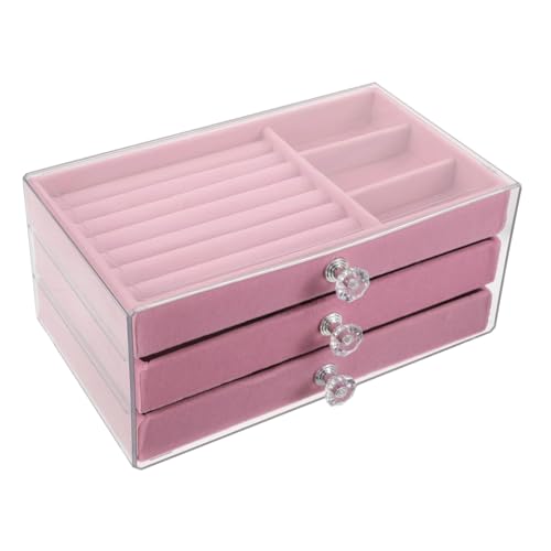 Boîte bijoux velours compacte pour sublimer votre coiffeuse chaque matin - 2