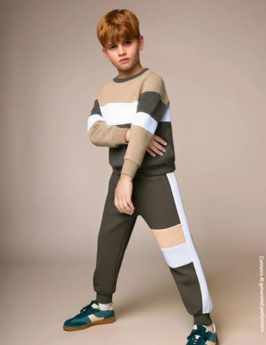 Image of mkodopy Boys Clothes Hoodie Sweatsuits Tops and Pants Boys Fall Winter Outfits Boy Clothing Set