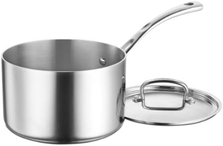 Cuisinart FCT193-18 French Classic Tri-Ply Stainless 3-Quart Saucepot with Cover