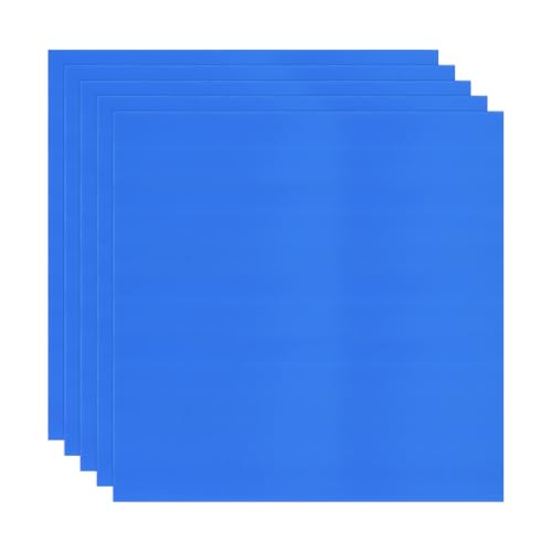 Image of M METERXITY 5-Pack Corrugated Plastic Sheets, 24 Inch x 24 Inch Waterproof Blank Corrugated Poster Board Yard Signs for Garage Sale /Office /Classroom /Party /Lawn Sign Road [5mm Thick, Blue]