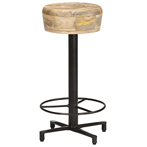 Genérico Taburetes de Cocina 2 Unidades Madera Maciza de Mango 66 cm,Mobiliario,Sillas,Taburetes de Cocina,321962