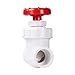 Produktbild 1pc Tor Ventil PVC Flow Control Präzision Regulierung Handrad Schalter(50mm,White)