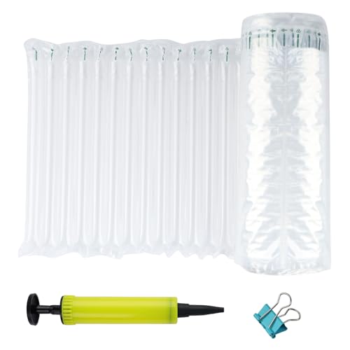 梱包材 エアパッキン エアー緩衝材 エアキャップ ポンプ付き 幅15cm 全長50m 衝撃吸収 隙間埋めエアー緩衝材 郵便 引越し 輸送用 (15cm*50m)