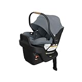 UPPAbaby Aria V2 Lightweight Infant Car Seat - Just Under 6 lbs - Base with Load Leg + Infant Insert + All-Weather FootCover Included - Direct Stroller Attachment - Callum (Stone Blue)