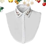 Collar Falso para Mujer - Collar Desmontable Falso con Piedras de - Accesorios de Disfraz para Mujer, niña, hogar, Viajes, Trabajo, Fiesta, reunión, cumpleaños