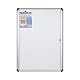 Bi-Office-Vitrine für den Innenbereich mit zusätzlichem, abschließbarem magnetischem Whiteboard, Größe: 723 x 984 mm - 9 x A4