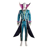 Vladimir Tailcoat windbreaker Cosplay Costume Outfit Halloween Carnival cos whiteDress costume (Female XL)