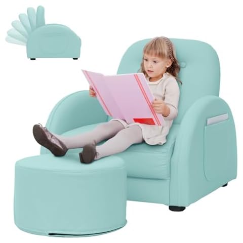 MOOITZ Kids Recliner with Ottoman Cover