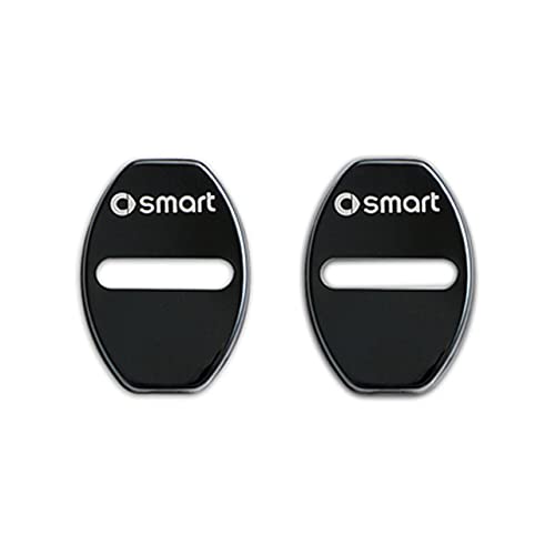 BRALEM 2 Pezzi Auto Coperchio Serratura Portiera per Smart 453 451 450 Fortwo Forfour, Antiruggine Anti Corrosivo Copri Serrature Portiere Coperture Protettive Accessori Protezione Interni
