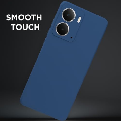 Image of Outlouders Back Cover for Realme P3 5G | Camera Protection | Durable Soft Matte Silicone Bumper Case (Blue)