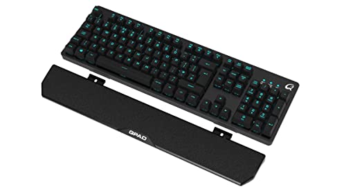 Teclado para juegos QPAD MK-40 Pro semimecánico con superficie de metal y diseño alemán QWERTZ 3
