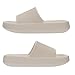 Joomra Cloud Slides For Women Size 8 Pillow Slippers Foam Cushioned Nude Summer Bathroom Sandals Pool Beach Ladies House Non Slip Thick Sole Female Sandles Beige 37-38