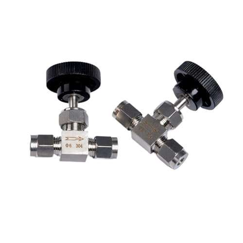 Vanne à pointeau 8mm en acier inoxydable 316 pour régulation précise du débit de fluide - 4