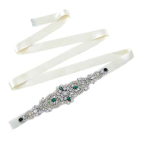 Women's Rhinestone Belt Wedding Bridal Dress Accessories Shiny Crystal Ribbon Sash