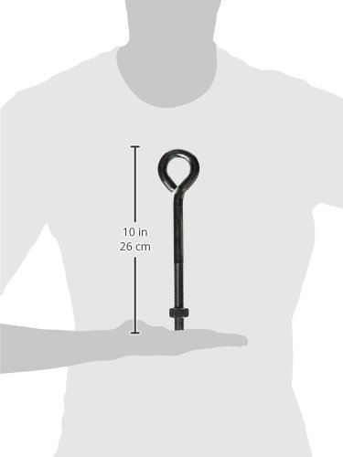 Image of National Hardware N347-682 2160BC Eye Bolt Zinc plated, 5 /8 inch x 10 inch