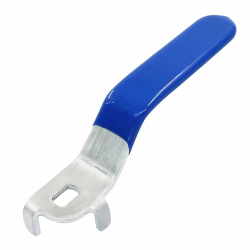 Kemcatui Blue Ball Valve Handle, DN25 Lever Shut Off Valve Handle 123mm Long Water Valve Handle, Outdoor Faucet Valve Replacement Handle for Hose Water Nozzle (Hole: 6x10mm)