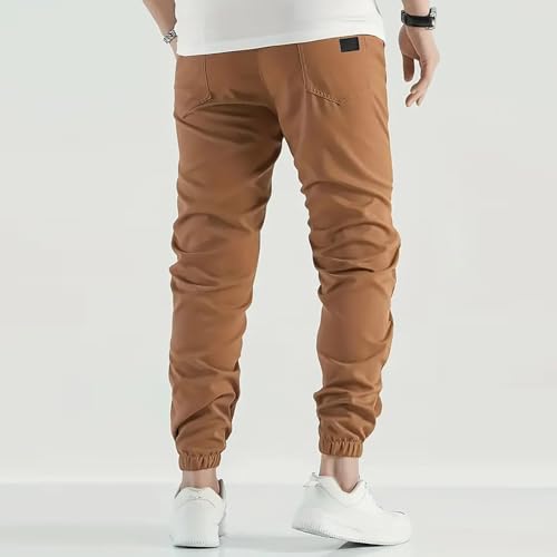 Men's Casual Stretch Joggers Hiking Pants Drawstring Tapered Sweatpants with Pockets, S-2XL2