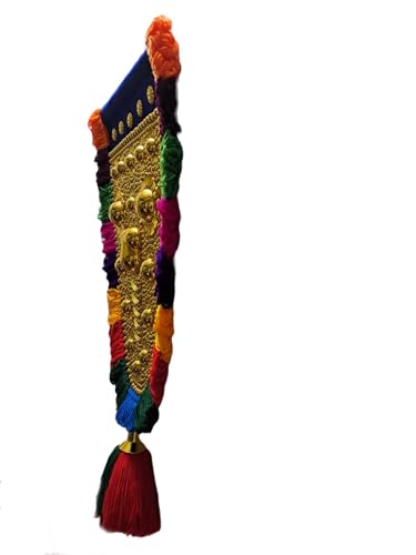 OAK N' OAK | 1 FEET(Dimension of The Ornamental Area) | Traditional Gold Plated Ornamental Decorative Wall Hanging nettipattam (Caparison) by artisans from Kerala
